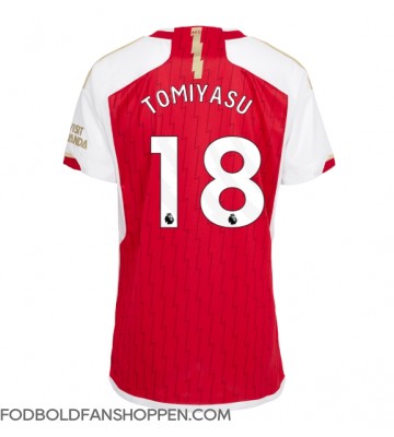 Arsenal Takehiro Tomiyasu #18 Hjemmebanetrøje Dame 2023-24 Kortærmet